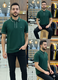 LCST TIPPED EDGE PIQUE POLO T-SHIRT