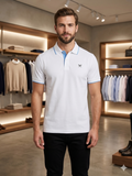 HKT LONDON BOWLER & CANES EMBROIDERED POLO T-SHIRT