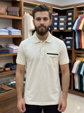 A-X POCKET DETAIL PIQUE POLO T-SHIRT