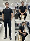 HG BSS TIPPED COLLAR POLO T-SHIRT