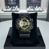 Casio G-Shock GA-110 Analog-Digital – High-Gloss Black & Gold "Steampunk" Edition