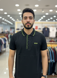 HG BSS PERFORMANCE NEON LOGO POLO T-SHIRT