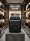 Prada Milano Premium Matte Black Urban Utility Backpack