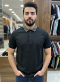 EMP ARMNI MONOGRAM COLLAR POLO T-SHIRT