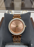 Michael Kors Darci Gold-Tone and Black Dial Pavé ladies Watch