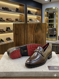 FRANK ROMELO Premium Smooth Leather Bit Loafers