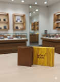 MONT BLANC Genuine Leather Trifold Wallet