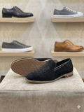 SAN LOUIS Ornate Beaded Velvet Smoking loafers