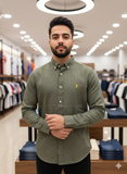 RLP SIGNATURE BUTTON-DOWN PLAIN SHIRT