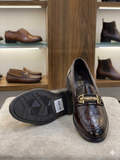 ROSSO Luxurious Croc-Embossed Bit Loafers