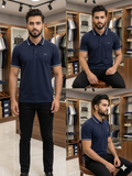 A-X TIPPED PIQUE POLO T-SHIRT