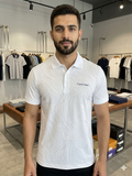 C-K CONTRAST TIPPED PIQUÉ POLO T-SHIRT