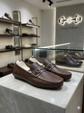 Tommy hilfiger Premium Coffee Brown Leather Horsebit Loafers