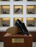 BLUE HILLS STUDDED VELVET VAMP LOAFERS