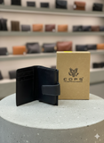 COPS Genuine Leather Pop-Up Card Holder Wallet