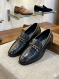 Ted Baker London Croc-Effect Chain Link Loafers
