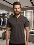 C-K TIPPED PIQUÉ – SAGE GREEN POLO T-SHIRT