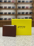 ARROW Men’s Textured Leather Bi-Fold Wallet