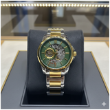 Armani Exchange (A|X) Skeleton Automatic metal strap watch