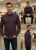TMY MEN'S PLAIN REGULAR FIT SHIRT