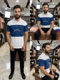 TMY COLOR-BLOCK PIQUE POLO T-SHIRT