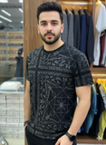 A-X ICONIC PRINTED ROUND NECK T-SHIRT