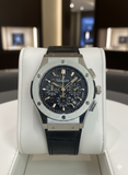 Hublot Big Bang Chronograph Collection leather strap watch