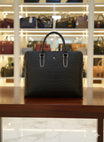 MONT BLANC Crocodile-Embossed Faux Leather Bag