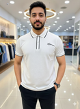 A-X LOGO POLO T-SHIRT