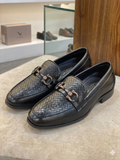 TED BAKER Men’s Woven Texture Bit Loafers