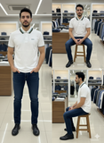 HG BSS CONTRAST TIPPED POLO T-SHIRT