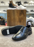 BOSS Hugo Boss Men’s Lisbon Derby Shoes – Polished Leather in Black & Dark Brown formal shoe