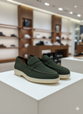 LRA PIANA LUX SUEDE PENNY LOAFERS