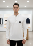 HG BSS STYLE WITH METAL PATCH FULL SLEEVE IMPORTED POLO T-SHIRT