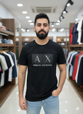 A-X SIGNATURE LOGO ROUND NECK T-SHIRT
