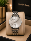 Calvin Klein Minimalist Sunray Dial metal strap Watch