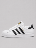 ADS SUPERSTAR Classic Shell-Toe - White Leather with Black Stripes Sneakers