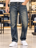 TR RICKY STRAIGHT FIT BIG T FLAP POCKET JEANS