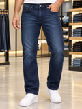 USP A REGULAR FIT INKY BLUE-BLACK WASH JEANS