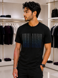 A-X GRADIENT REPEAT ROUND NECK T-SHIRT