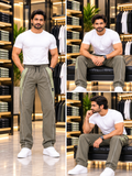 PMA REGULAR FIT COLORBLOCK PIPED TRACK PANTS