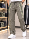 PMA REGULAR FIT COLORBLOCK PIPED TRACK PANTS