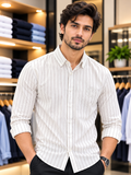 C-K SLIM FIT STRIPED BUTTON-DOWN OG SHIRT