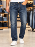 USP A REGULAR FIT DARK INDIGO WASH JEANS