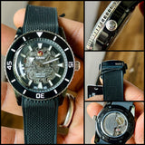 RDO AUTOMATIC PREMIUM SILICON STRAP WATCH