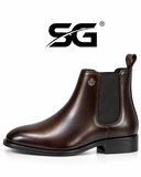 SG Men’s Black Leather Chelsea Ankle Boots