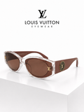 Louis Vuitton Crystal & Mauve Oval SHADES