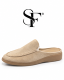 SF Mules Casual Suede-Style Slip-On Mules LOAFERS