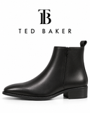TED BAKER Midnight Sleek: Polished Pointed-Toe Ankle Boots