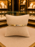Minimalist Gold-Tone Polished Bangle Bracelet